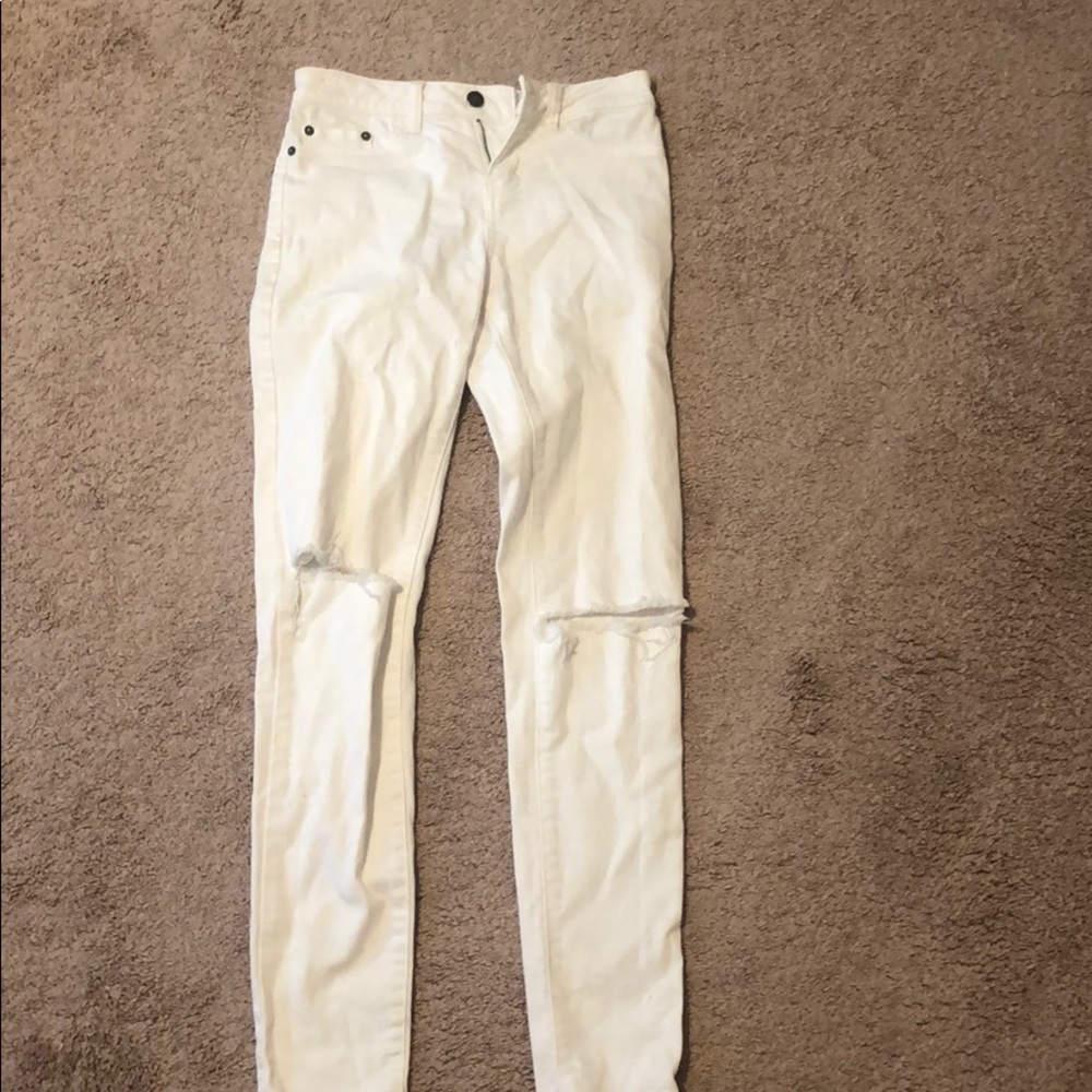 BP white skinny jeans size 1